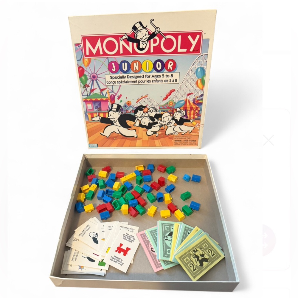 Extra Monopoly Game Pieces in Vintage Box